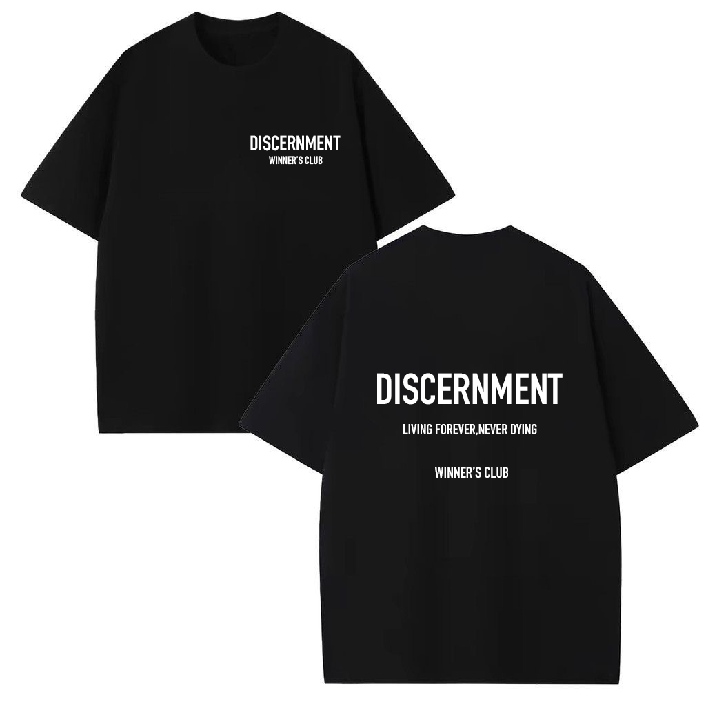 BLACK WINNERS CLUB OVERSIZED TEE