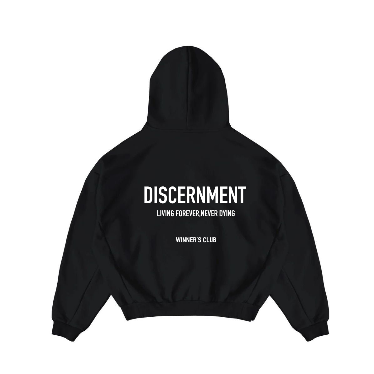 BLACK OVERSIZED WINNERS CLUB WARMER
