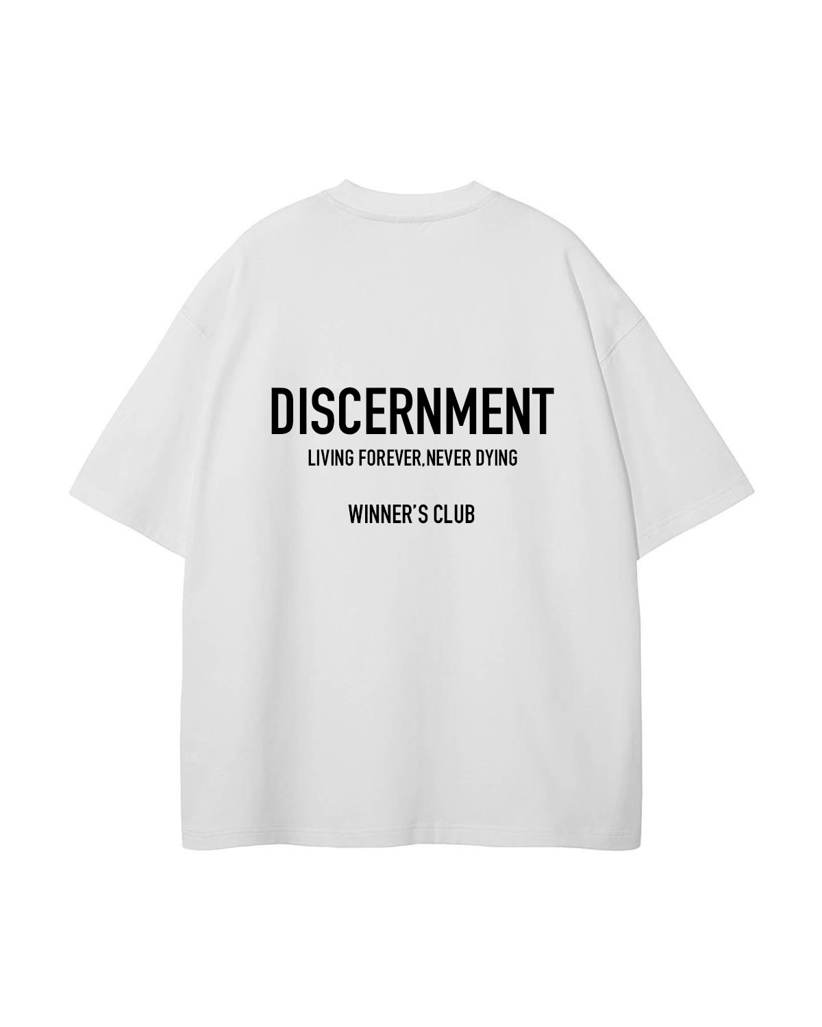 WHITE WINNERS CLUB OVERSIZED TEE